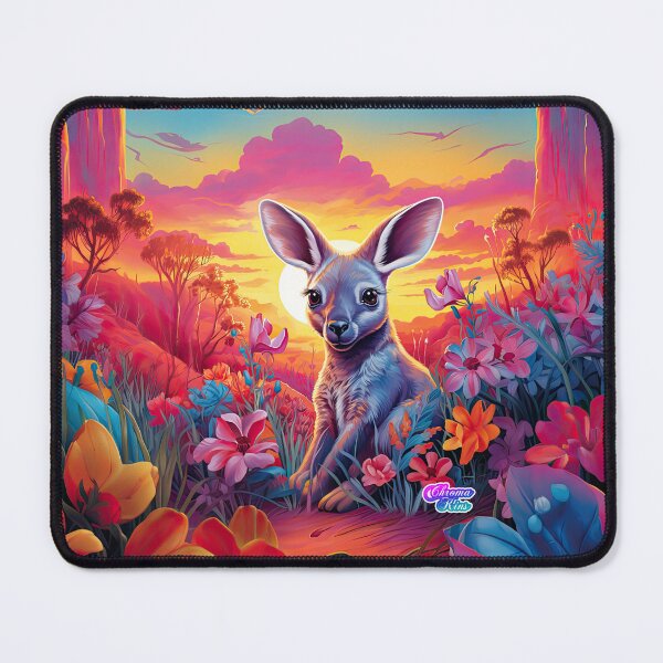 Item preview, Whimsical Y2K Rainbow Kangaroo Collection: Magical Shirts, Stickers, and More! designed and sold by ChromaKins.