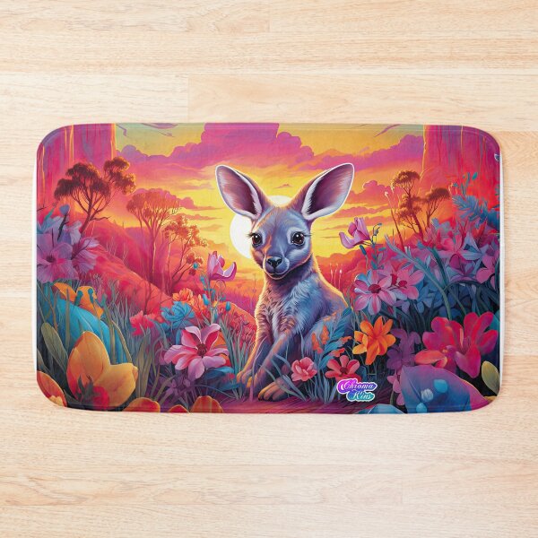 Item preview, Whimsical Y2K Rainbow Kangaroo Collection: Magical Shirts, Stickers, and More! designed and sold by ChromaKins.