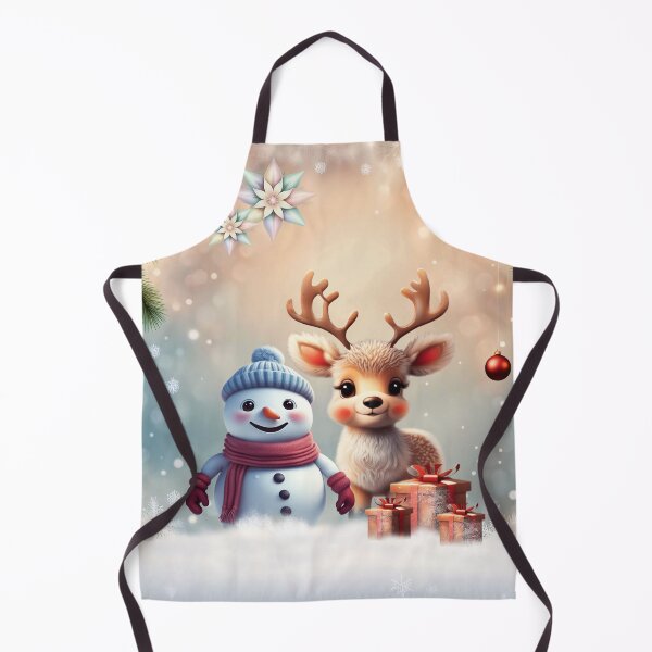 Item preview, So sweet this little reindeer with the friend the snowman. designed and sold by nicky2342.