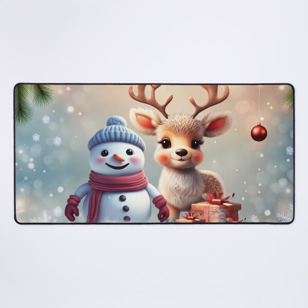 Item preview, So sweet this little reindeer with the friend the snowman. designed and sold by nicky2342.