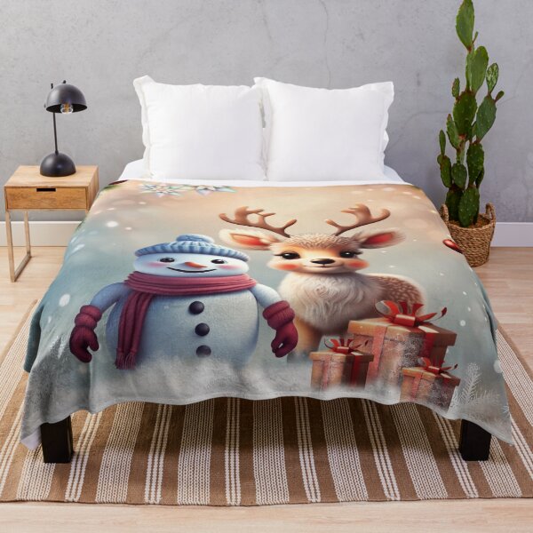 Item preview, So sweet this little reindeer with the friend the snowman. designed and sold by nicky2342.