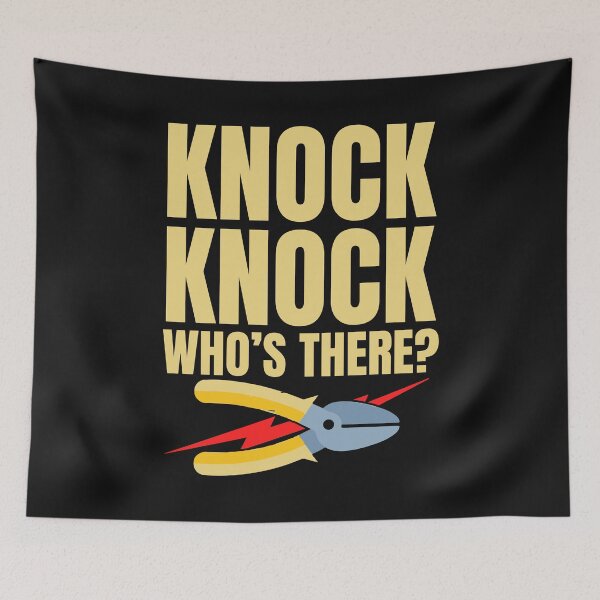 Item preview, Knock Knock Who's There Electrician / Electrician designed and sold by Tee Hub.