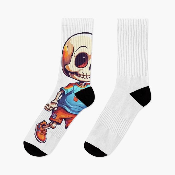 Item preview, cute cartoon skull playing soccer. designed and sold by wplamkung.