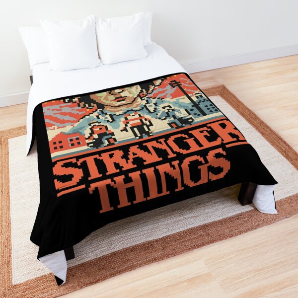 Stranger Things Retro 8-Bit Comforter