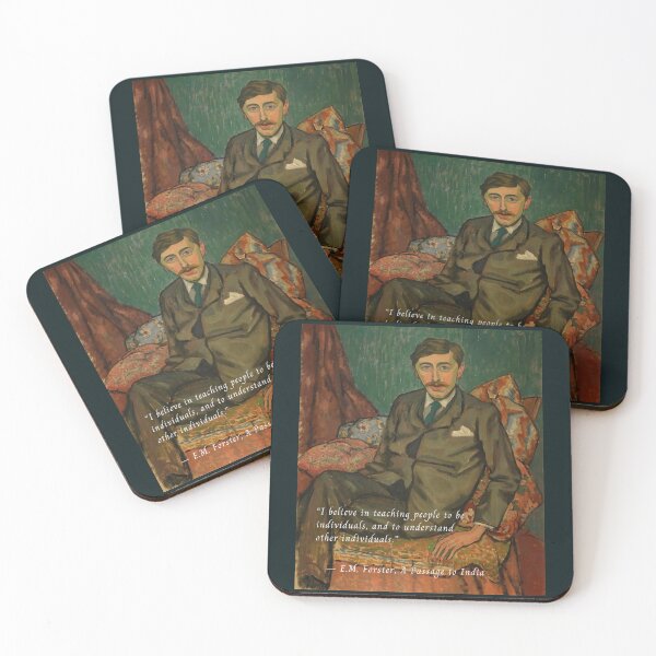 Item preview, E.M. Forster portrait and quote: I believe in teaching people to be individuals, and to understand other individuals. designed and sold by artbleed.