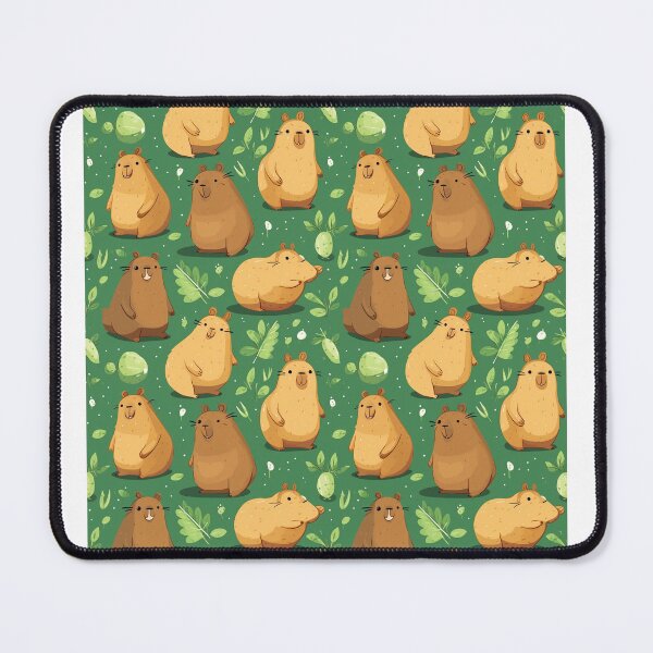 Item preview, Capybara Cute Seamless Patterns 6 designed and sold by ThaNiyom.