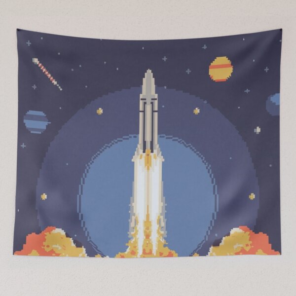 Item preview, Cosmic rocket launch designed and sold by PawelNature.
