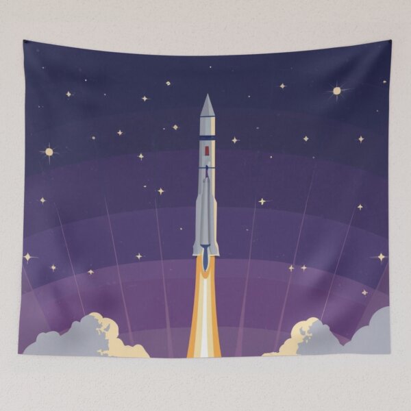 Item preview, Cosmic rocket launch designed and sold by PawelNature.