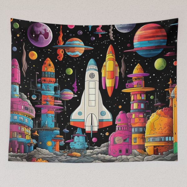 Item preview, Cosmic rocket launch designed and sold by PawelNature.
