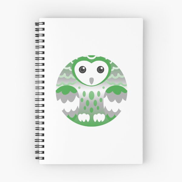 Item preview, Grey Aromantic Pride Owl designed and sold by FurvaNoctua.