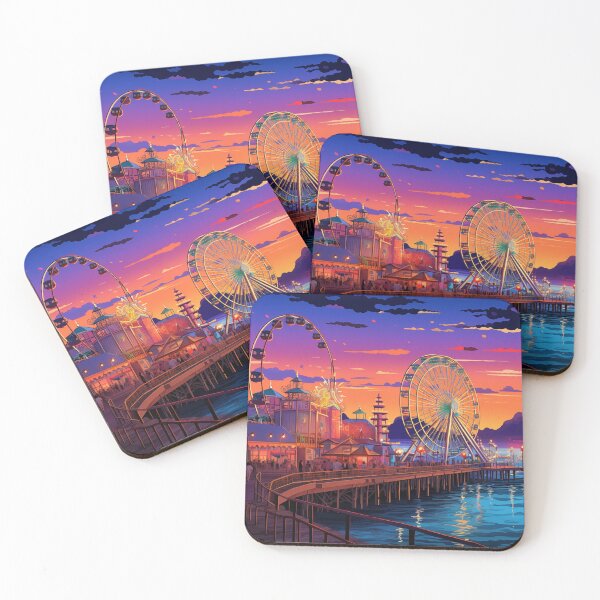 Item preview, santa monica pier designed and sold by robson-artes.