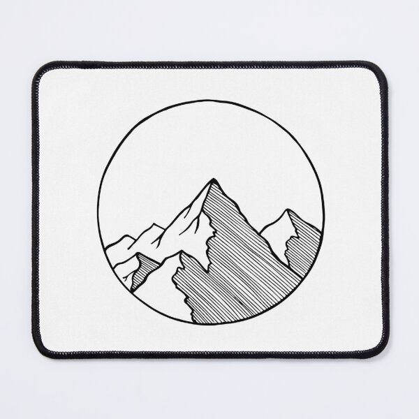 Item preview, Hand drawn mountain tattoo designed and sold by InkStation24.