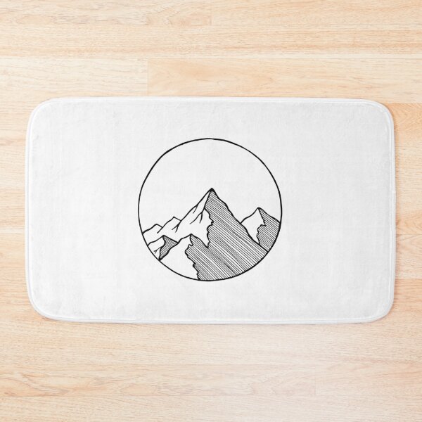 Item preview, Hand drawn mountain tattoo designed and sold by InkStation24.