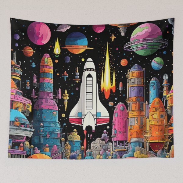 Item preview, Cosmic rocket launch designed and sold by PawelNature.