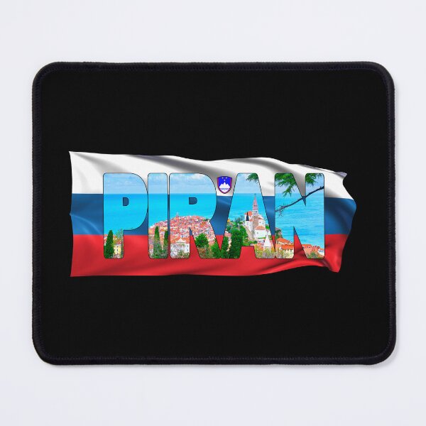 Item preview, PIRAN - Slovenia looking over Old Town with Flag designed and sold by Adam Gormley.