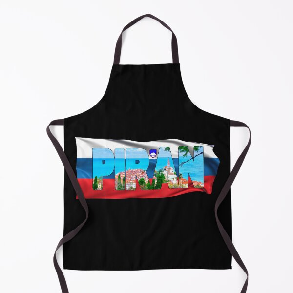Item preview, PIRAN - Slovenia looking over Old Town with Flag designed and sold by Adam Gormley.