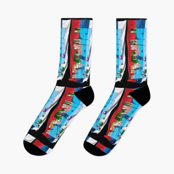 Item preview, PIRAN - Slovenia looking over Old Town with Flag designed and sold by Adam Gormley.