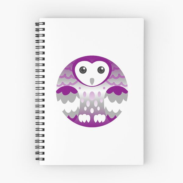 Item preview, Grey Asexual Pride Owl designed and sold by FurvaNoctua.