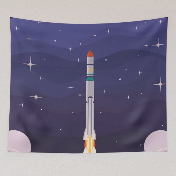 Item preview, Cosmic rocket launch designed and sold by PawelNature.