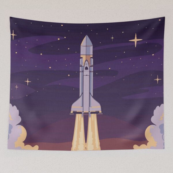 Item preview, Cosmic rocket launch designed and sold by PawelNature.