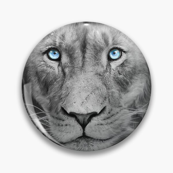 Item preview, blue eyed lion designed and sold by RustyTinGallery.