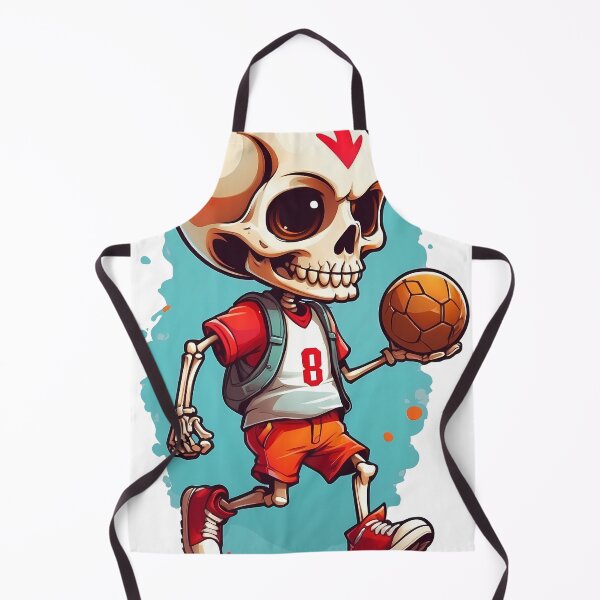 Item preview, cute cartoon skull playing soccer. designed and sold by wplamkung.
