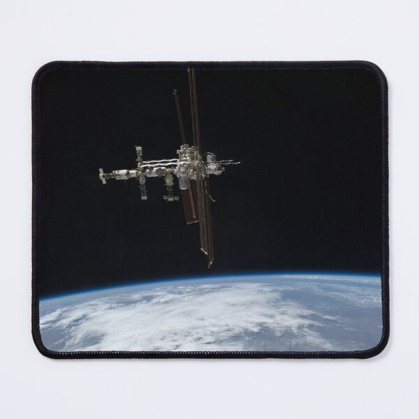 Item preview, STK204697S-International Space Station in orbit above Earth. designed and sold by StocktrekImages.
