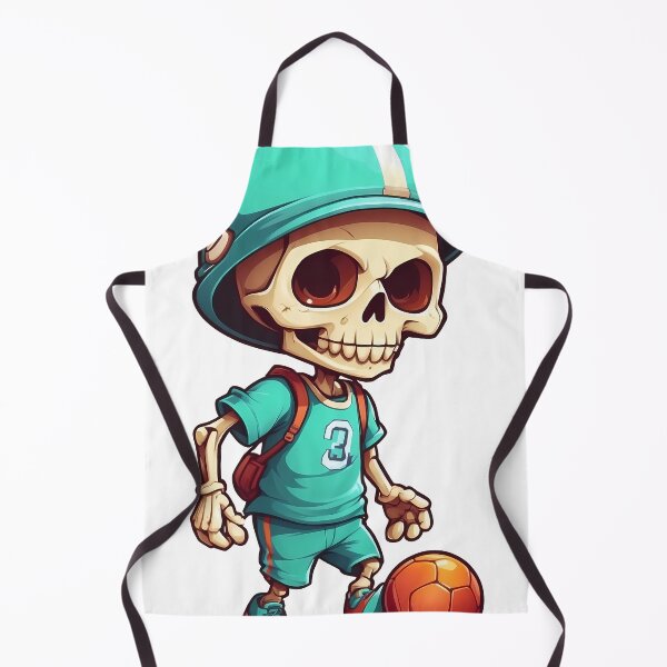 Item preview, cute cartoon skull playing soccer. designed and sold by wplamkung.