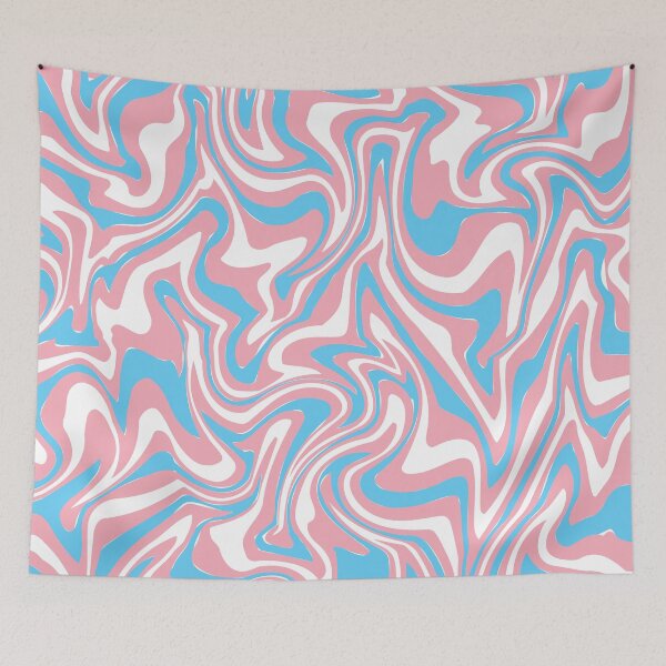 Item preview, Marshmallow Swirl (Subtle Trans Pride Flag) designed and sold by Digi-Jucie.