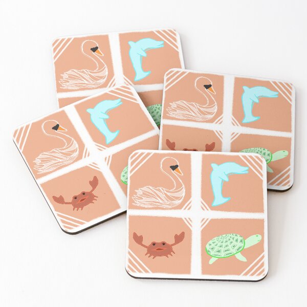 Item preview, Aquatic Animals Pattern designed and sold by fairytalearrrt.