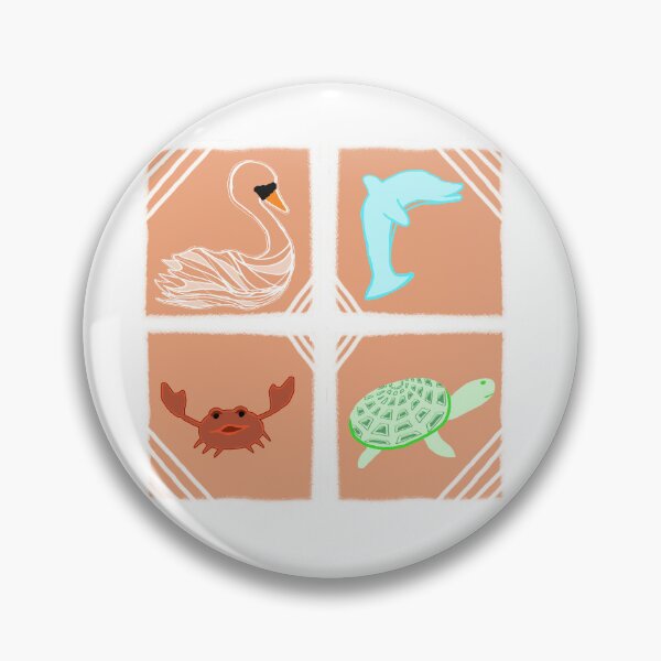 Item preview, Aquatic Animals Pattern designed and sold by fairytalearrrt.