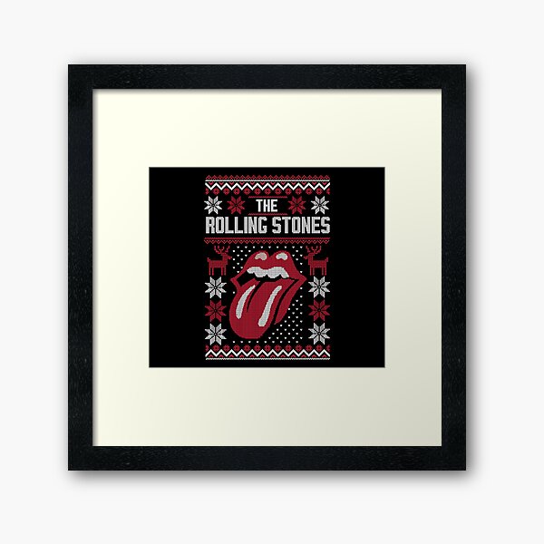 Rolling Stones Christmas Framed Art Print