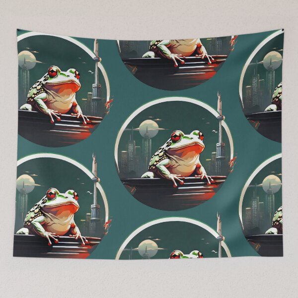 Item preview, "Froggy Hop: A Leap into Nature's Charm" designed and sold by ArtistKunal123.