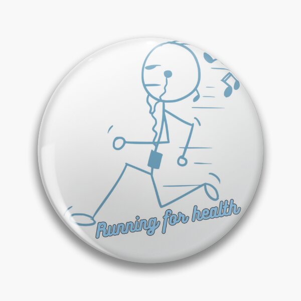 Item preview, Running for health  Stickman runs while listening to music.  designed and sold by attakorn.