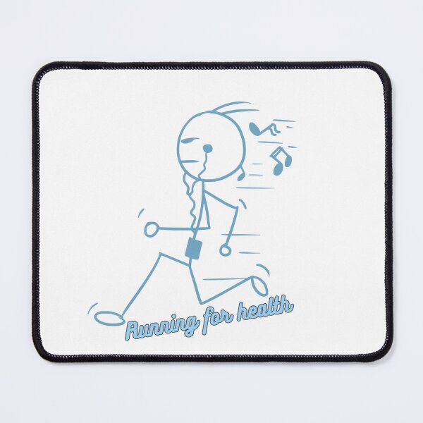 Item preview, Running for health Stickman runs while listening to music. designed and sold by attakorn.