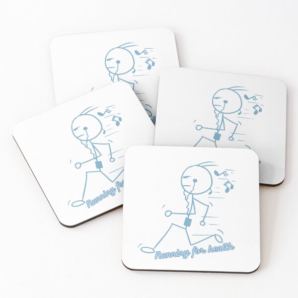 Item preview, Running for health  Stickman runs while listening to music.  designed and sold by attakorn.