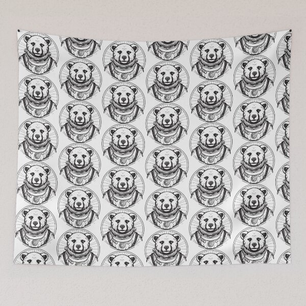 Item preview, Astronaut Agressive Polar Bear designed and sold by LionessLove.