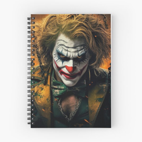 Item preview, Halloween Dark Art Horror Clown Face HD Wallpaper - Unique Crosshatched Shading Art designed and sold by MedusaAiArt.