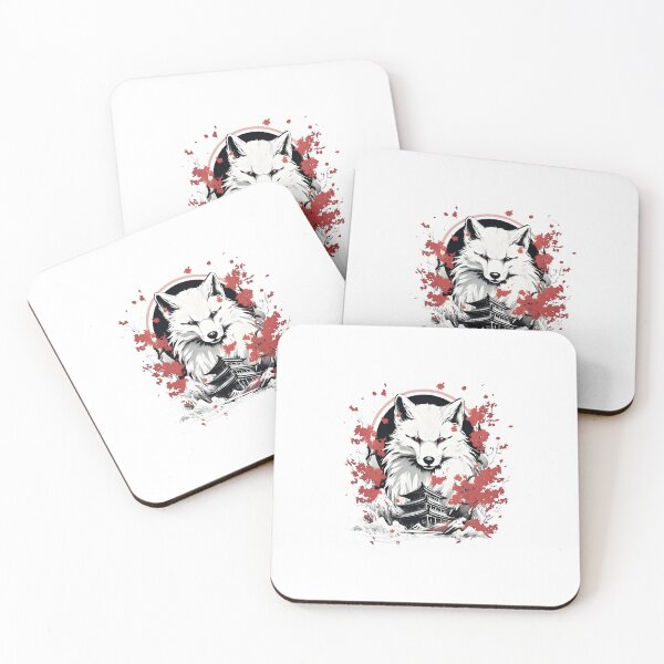 Item preview, Japanese Fox Kitsune designed and sold by Yana Grech.