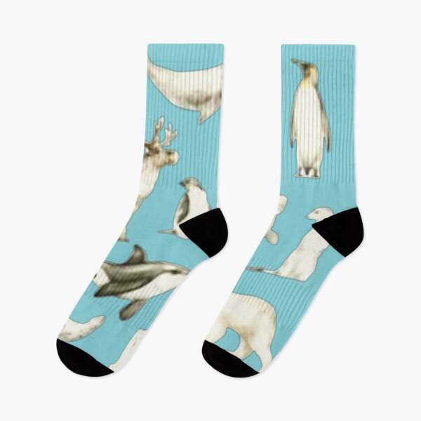 Item preview, Arctic animals. Narwhal, polar, bear, whale, puffin, owl, fox, bunny, seal designed and sold by Mahe Jabeen.