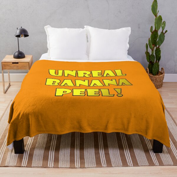 Item preview, UNREAL BANANA PEEL! Large Yellow Brown, Font, Black Trim designed and sold by AASparksDesigns.