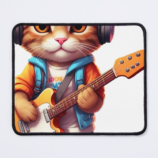 Item preview, World cat day playing the guitar designed and sold by wplamkung.
