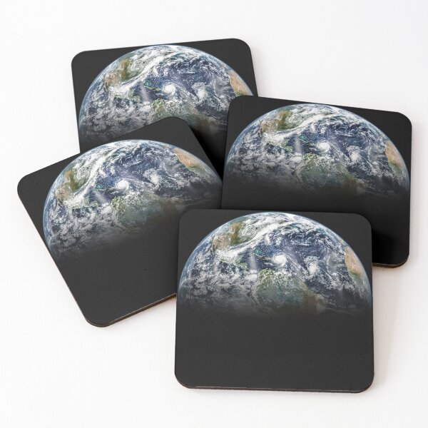 Item preview, STK204733S-Hurricane Katia, Hurricane Irma and Hurricane Jose in a mosaic image of planet Earth. designed and sold by StocktrekImages.