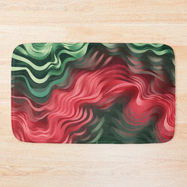 Item preview, Emerald and Ruby Waves designed and sold by VectorPlace.