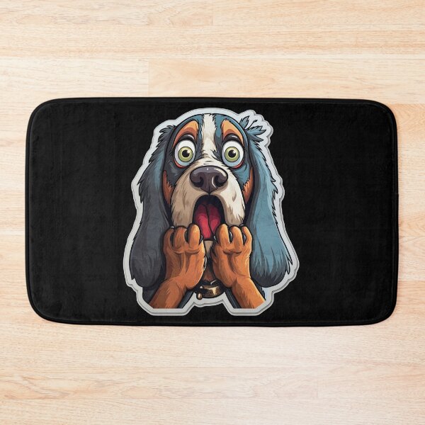 Item preview, Cute dog with long ears - his big eyes look frightened designed and sold by WallGemsArt.