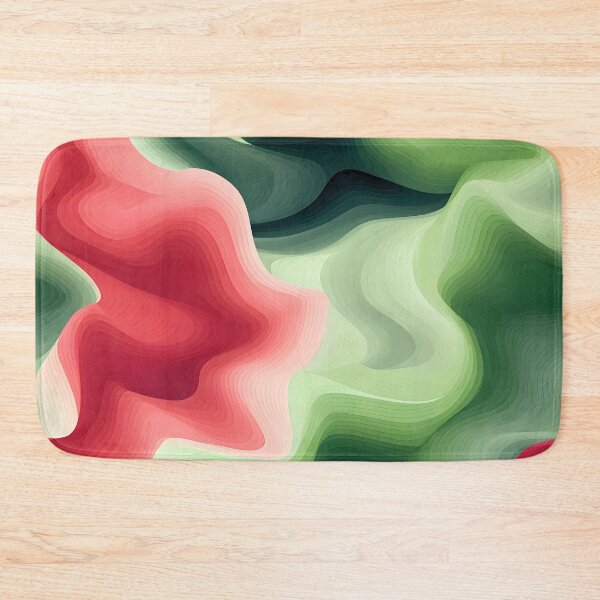 Item preview, Dynamic Red and Green Waves designed and sold by VectorPlace.