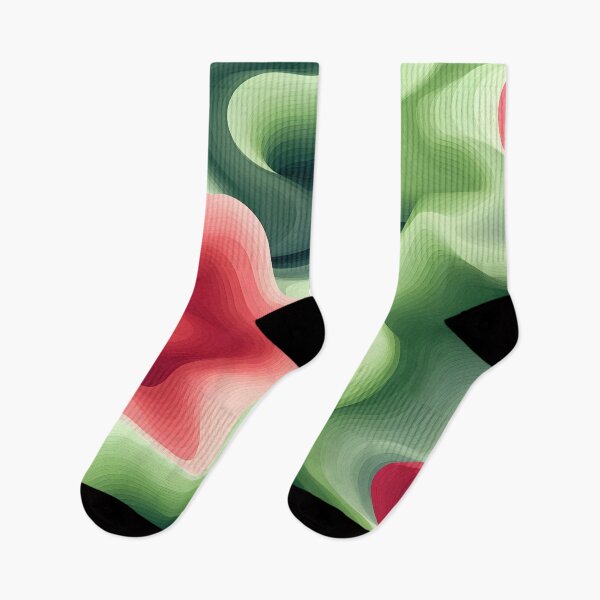 Item preview, Dynamic Red and Green Waves designed and sold by VectorPlace.