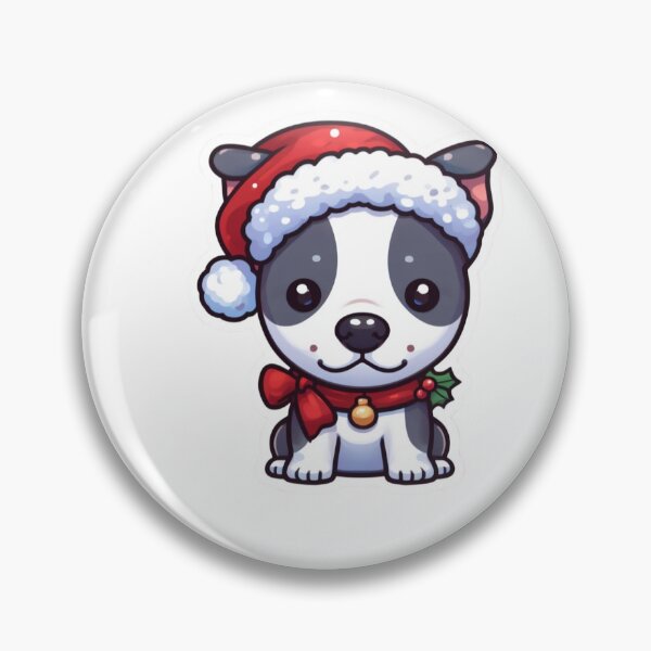 Item preview, Chiby American Staffordshire Terrier in Christmas designed and sold by City0fDreams.