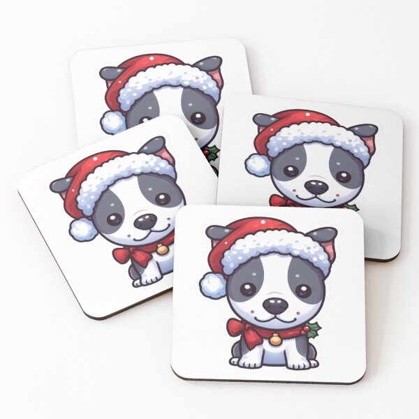 Item preview, Chiby American Staffordshire Terrier in Christmas designed and sold by City0fDreams.