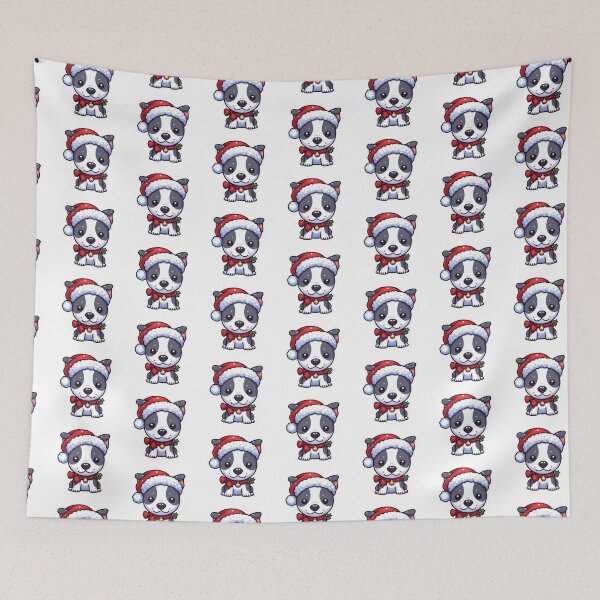 Item preview, Chiby American Staffordshire Terrier in Christmas designed and sold by City0fDreams.
